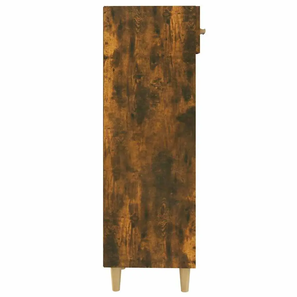Shoe Cabinet Storage Organiser Brown Engineered Wood Hallway Bedroom 30 x 35 x 105 cm