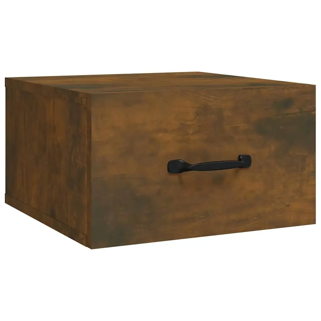 Brown Wall-mounted Bedside Tables for Bedroom Storage