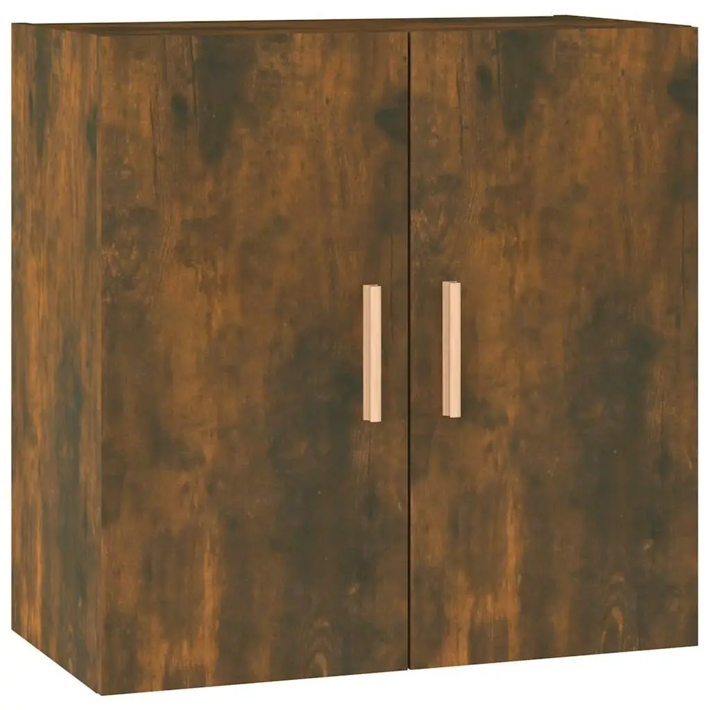 Wall Cabinet Storage 60x30x60 cm Smoked Oak Floating Hanging