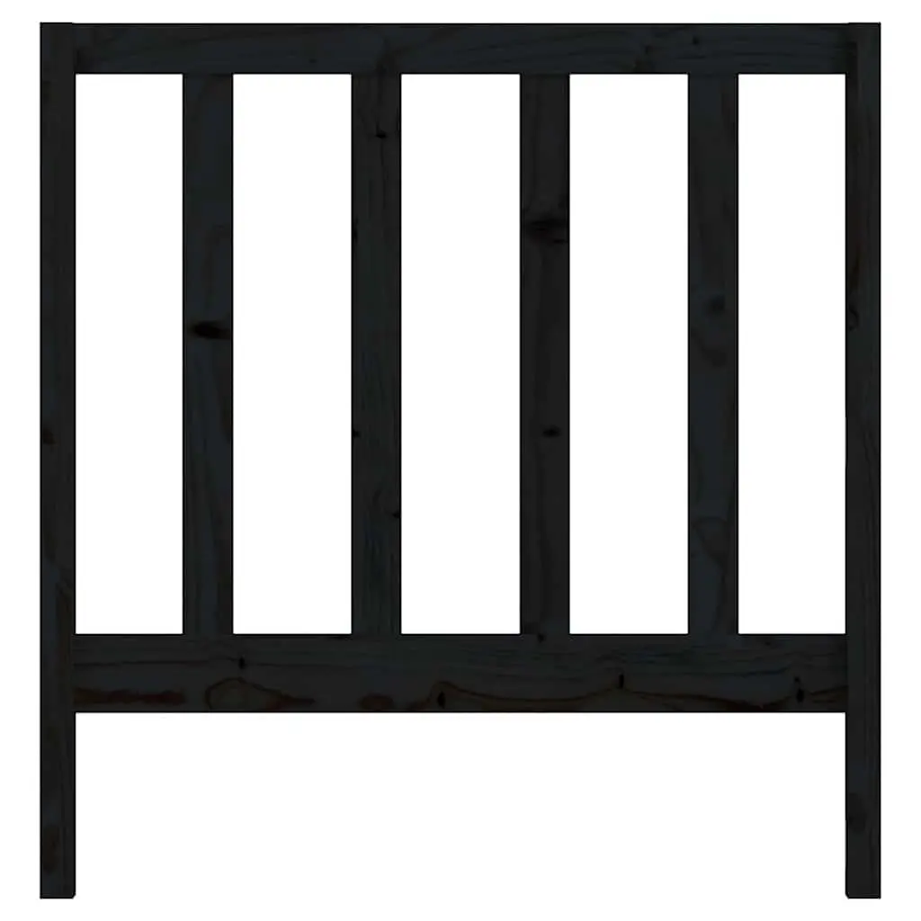 Solid Wood Bed Headboard Black 96cm Bedroom Furniture