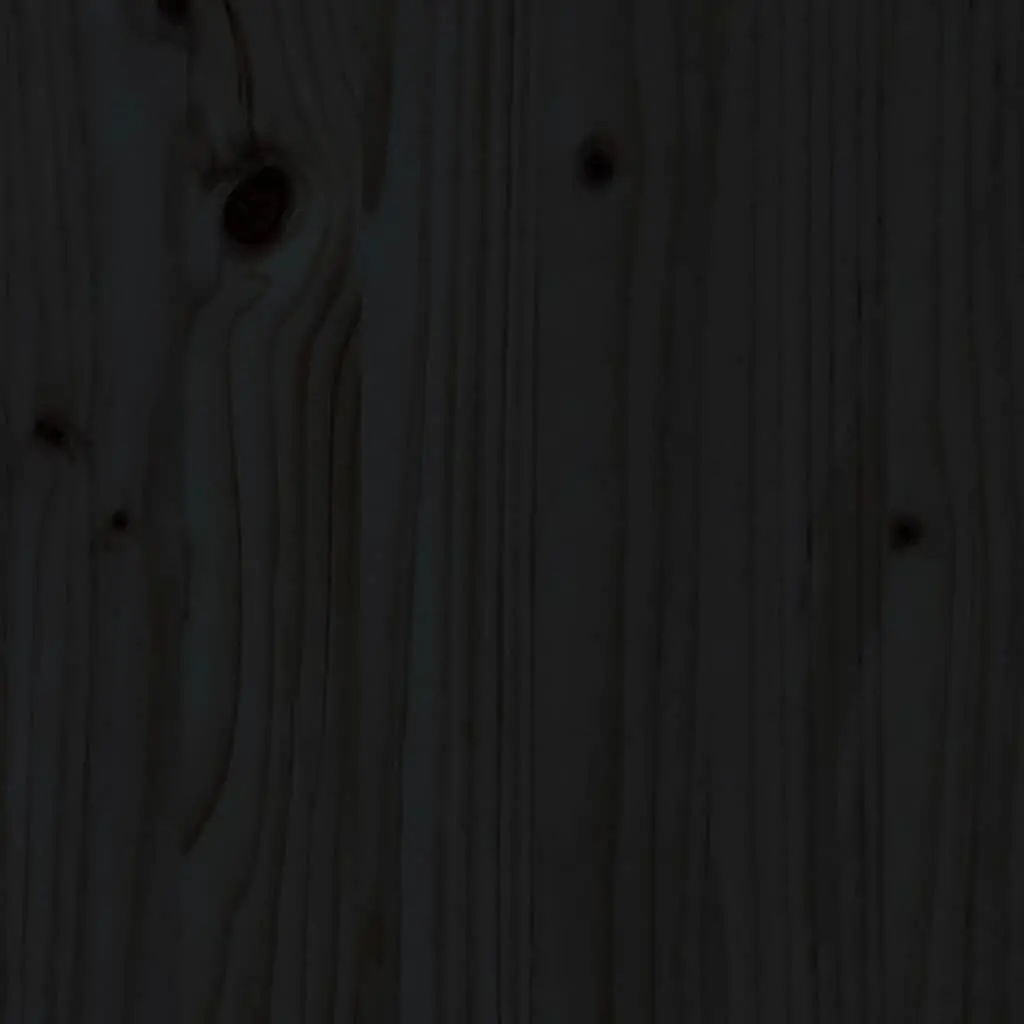 Bed Headboard 140.5 cm Black Pine