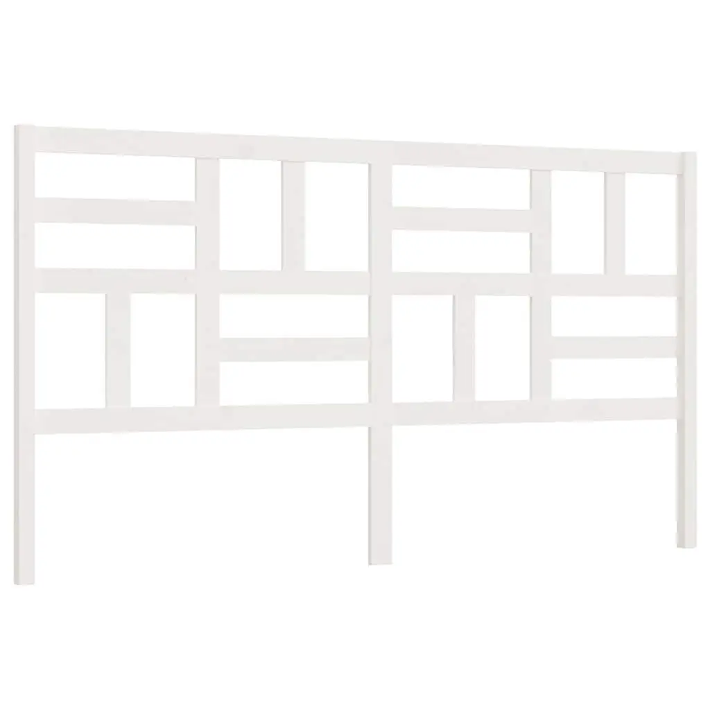 186cm White Wooden Bed Headboard Made of Pine