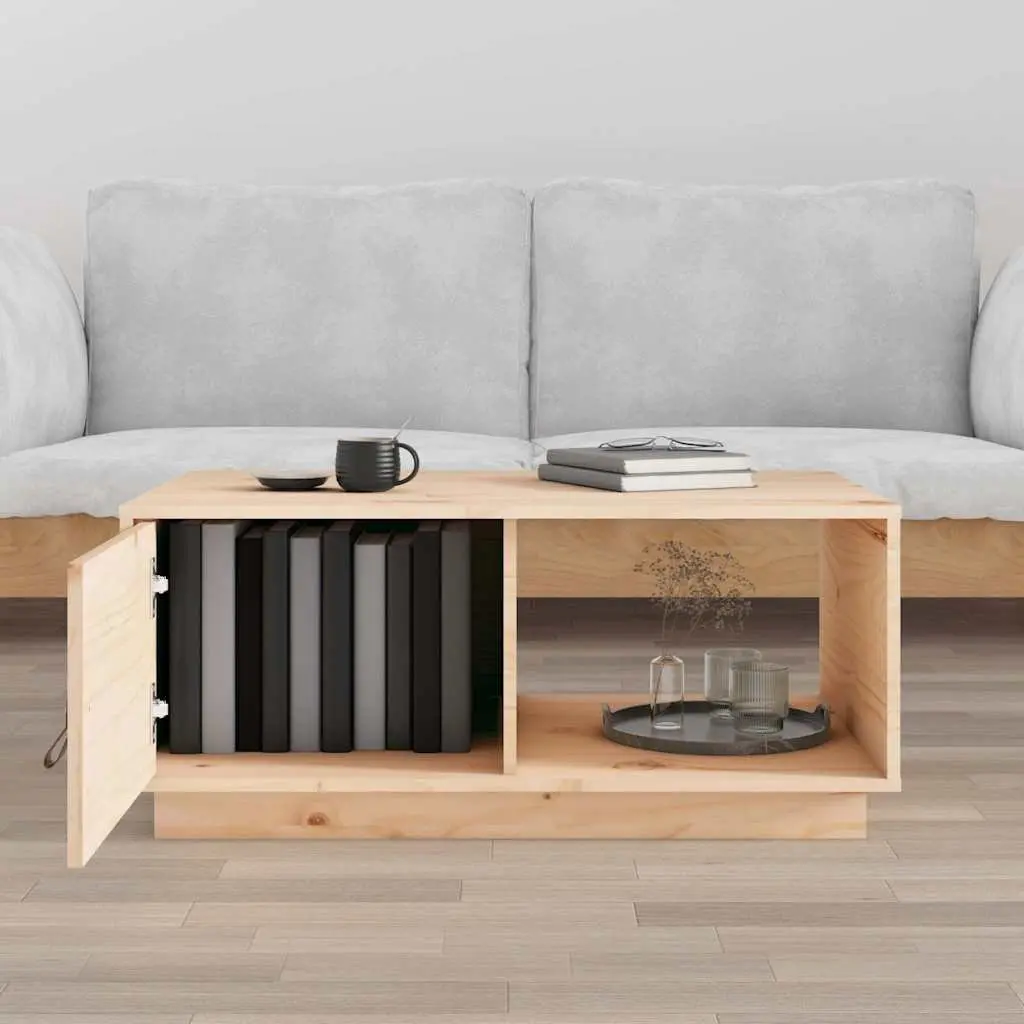 Coffee Table Storage Compartments 80x50x35.5 cm Brown