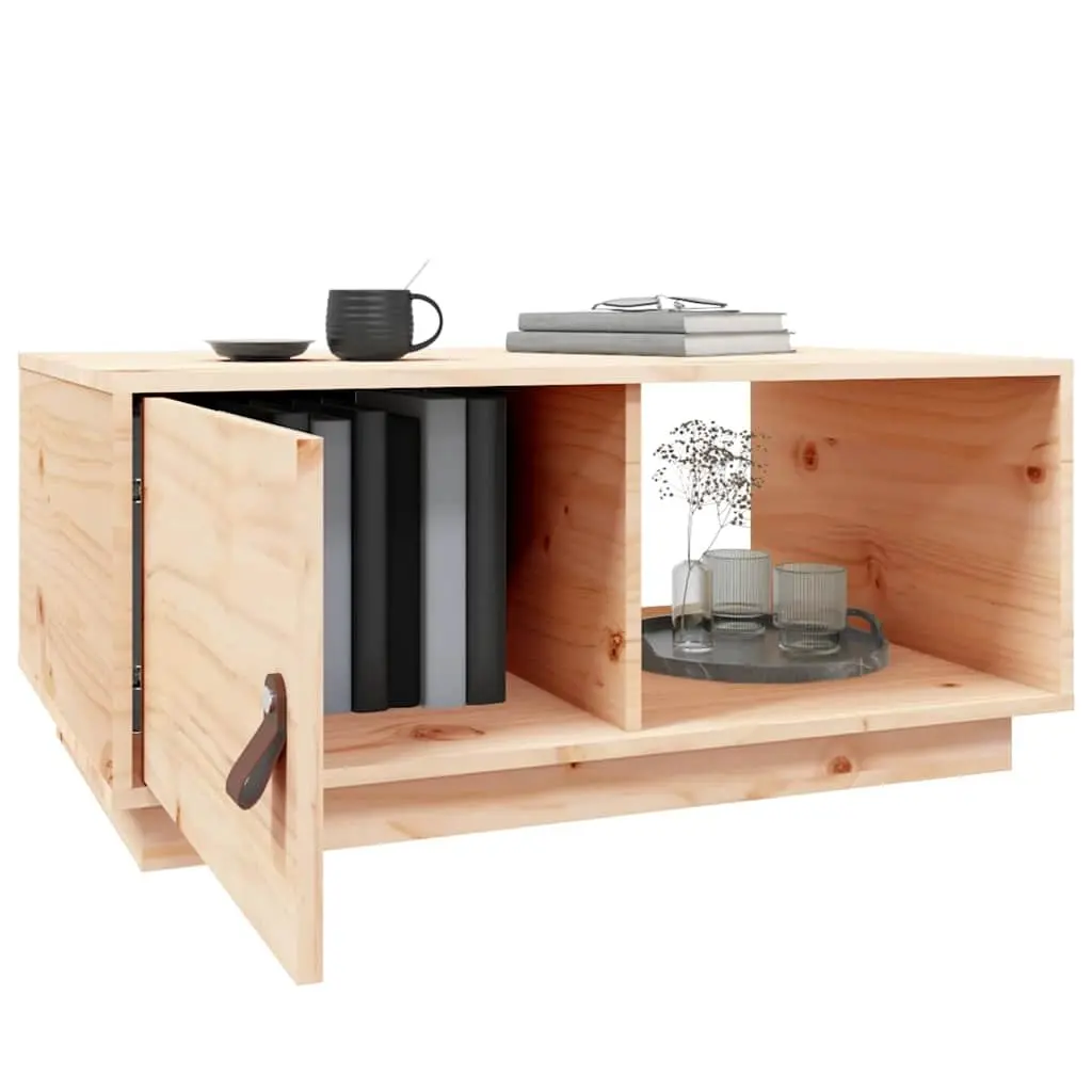 Coffee Table Storage Compartments 80x50x35.5 cm Brown