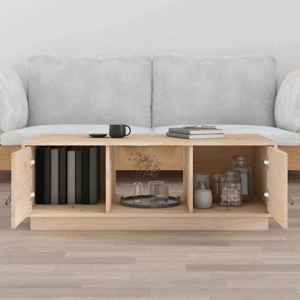 Coffee Table Storage Compartments 100x50x35 cm Brown