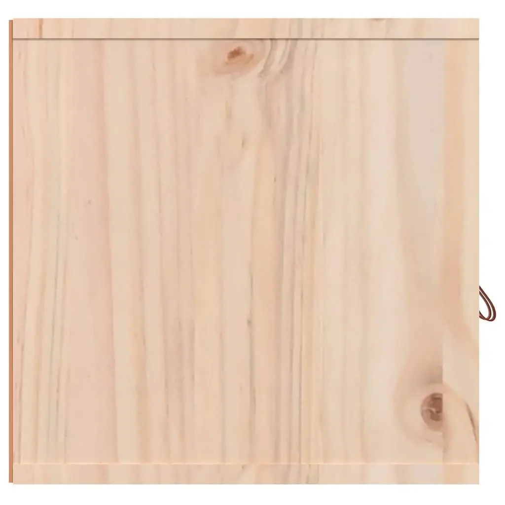 Wall Cabinets 2 pcs 60x30x30 cm Solid Pine Wood Storage Shelves Brown