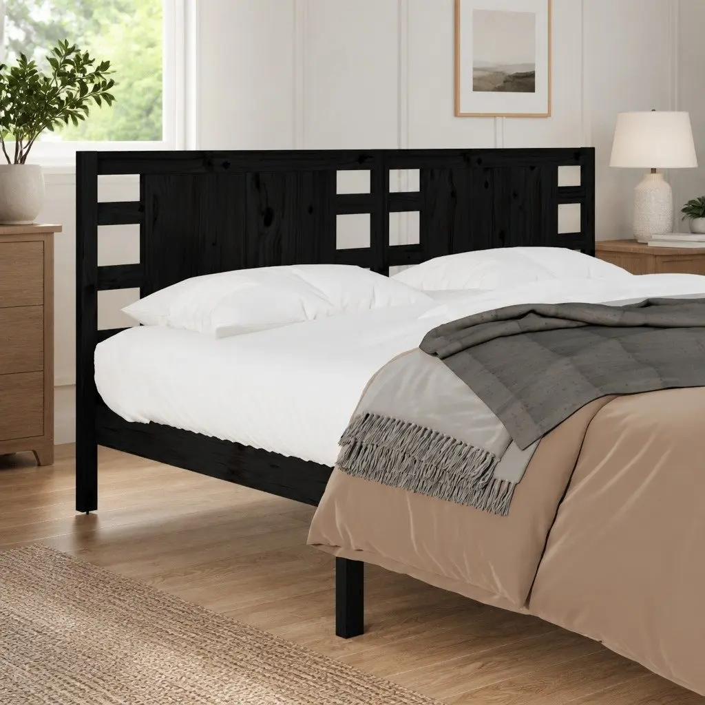 Black Headboard for Relaxed Bedroom Vibe