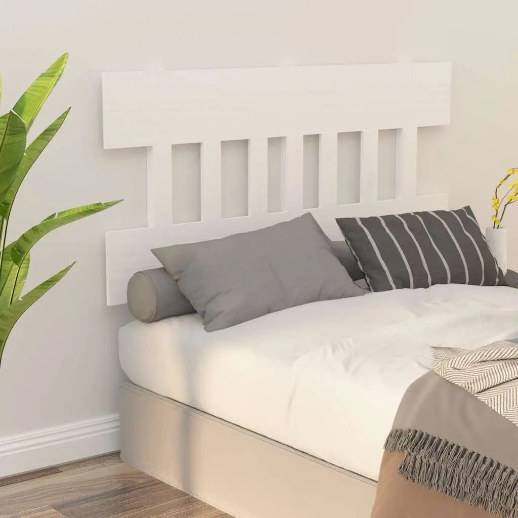 Wooden Bed Headboard White 183.5cm Pine Headrest Frame Rustic Bedroom Furniture