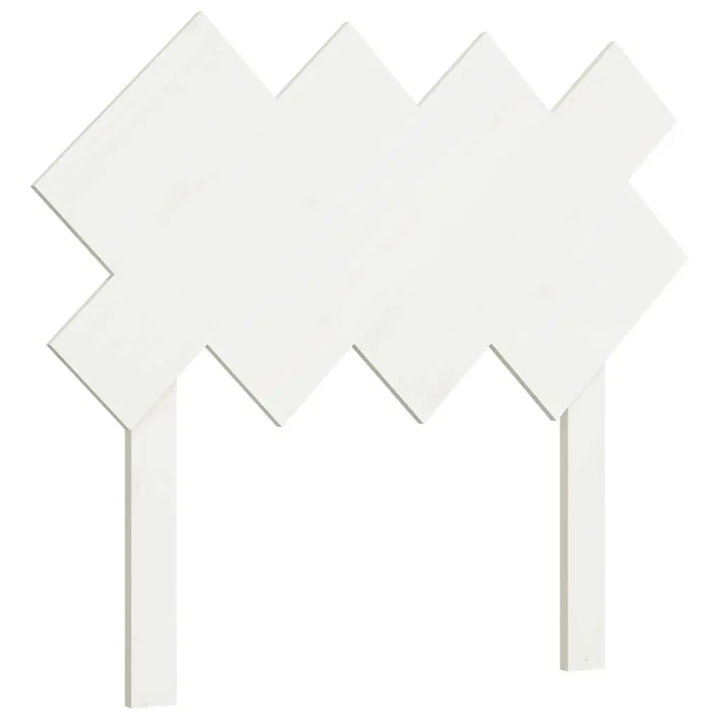 Bed Headboard White 92cm Single Solid Pine Wood Bedroom Furniture