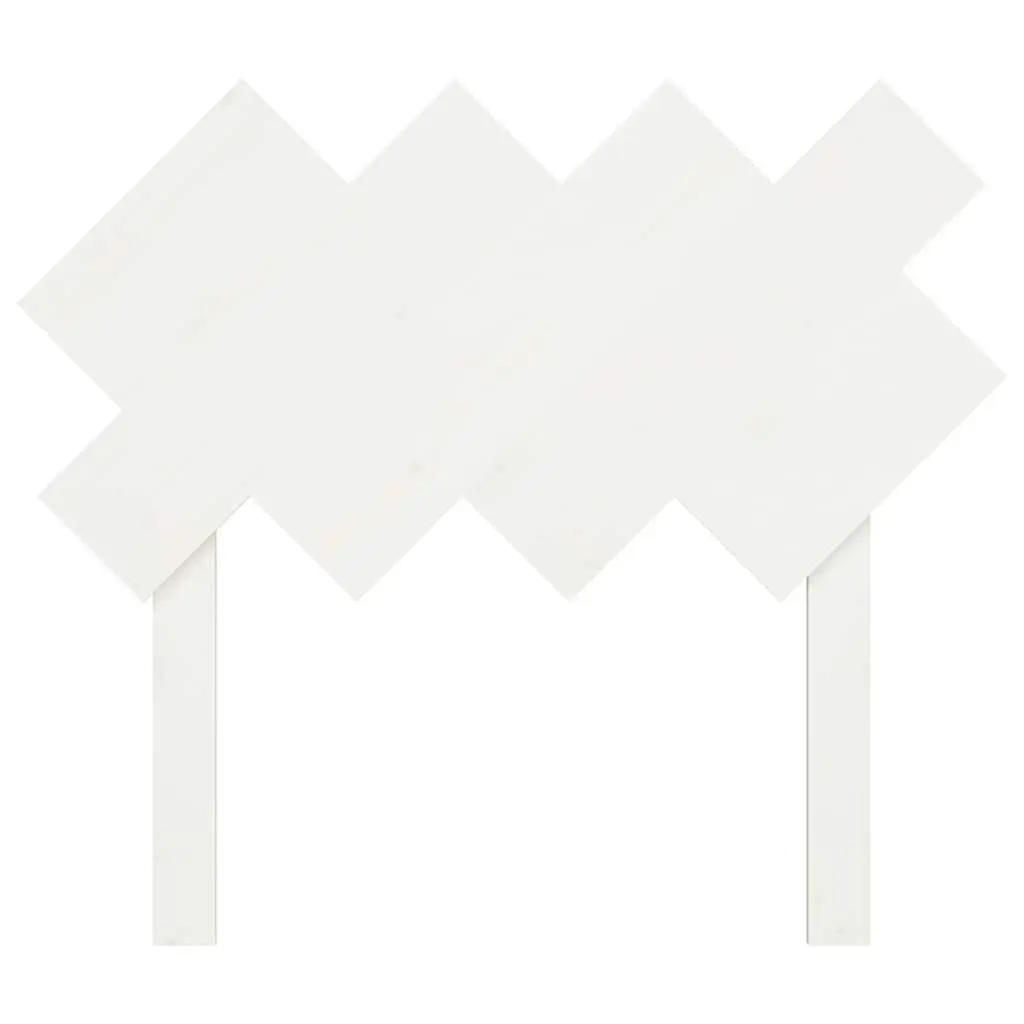 Bed Headboard White 92cm Single Solid Pine Wood Bedroom Furniture