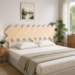 Warm and Practical 178cm Pine Bed Headboard