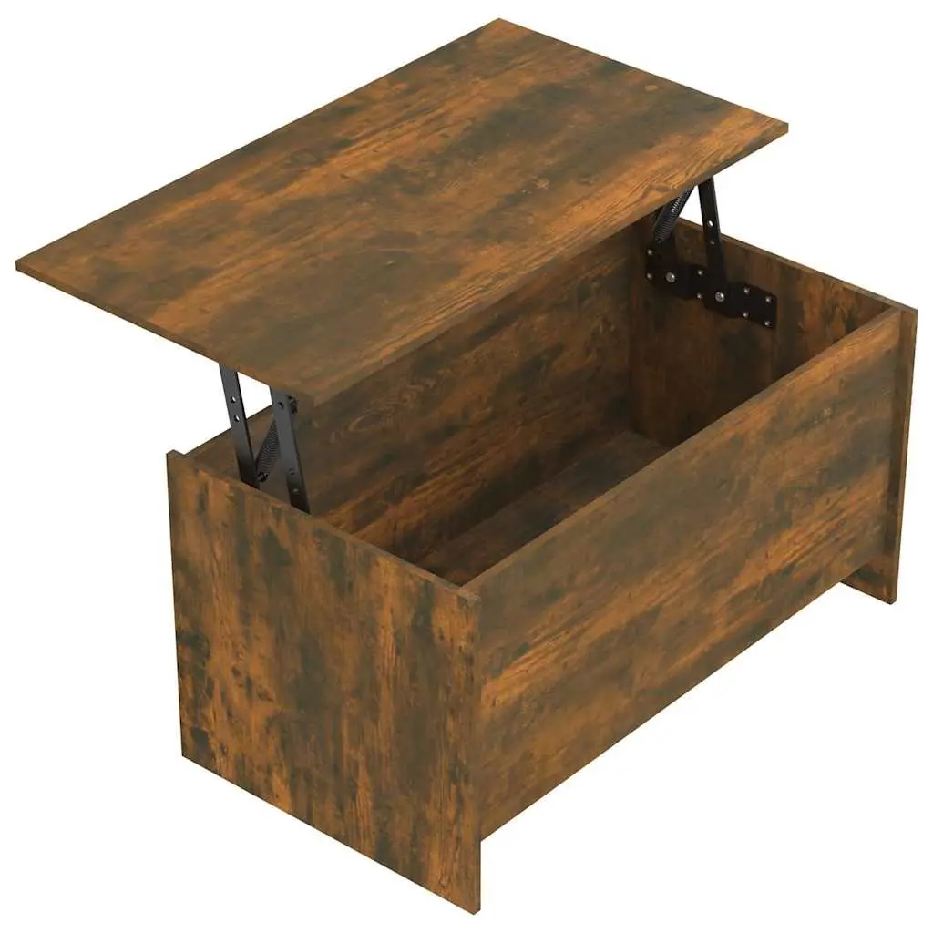 Coffee Table Lift Top Storage Compartment Modern 102 x 55.5 x 52.5 cm Brown