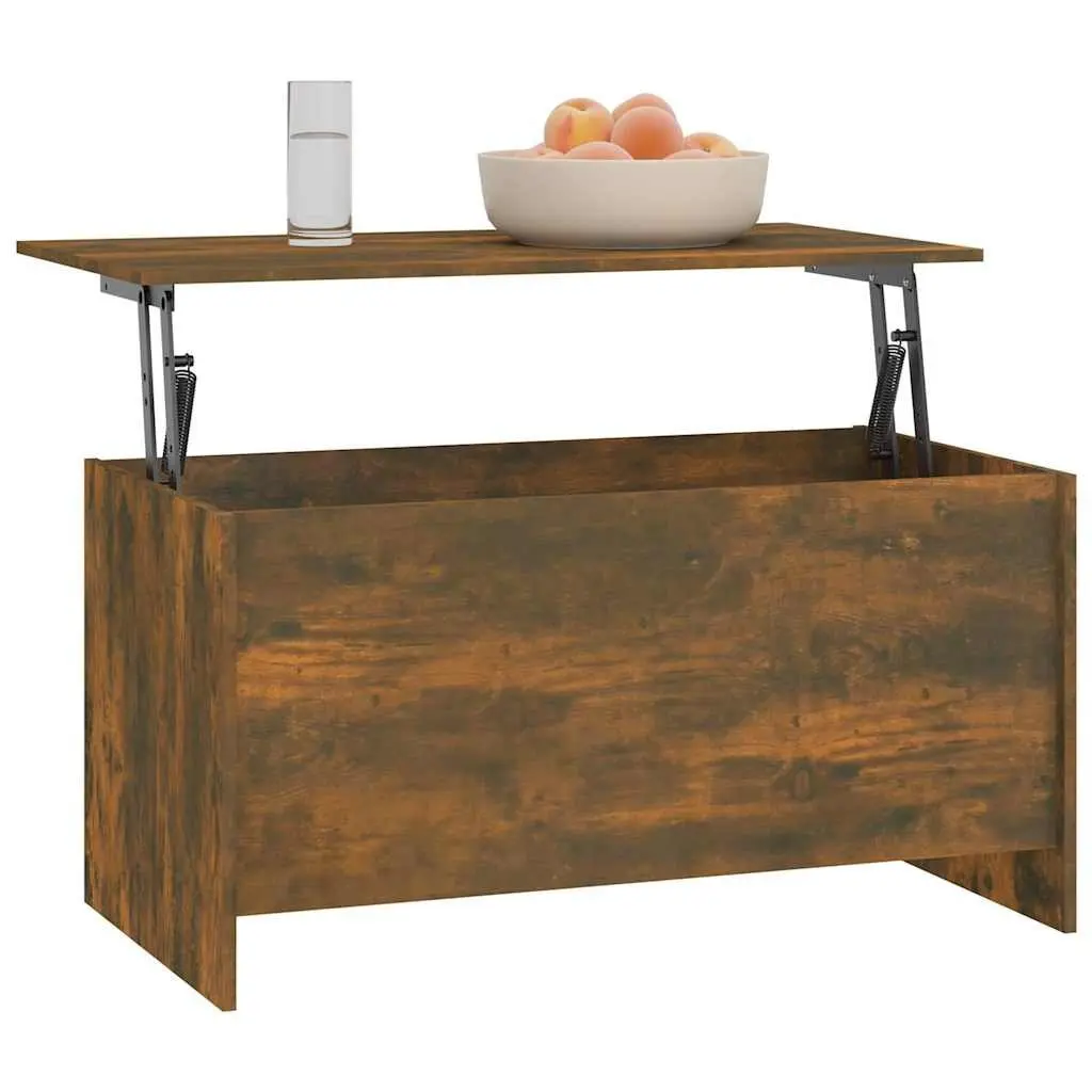 Coffee Table Lift Top Storage Compartment Modern 102 x 55.5 x 52.5 cm Brown