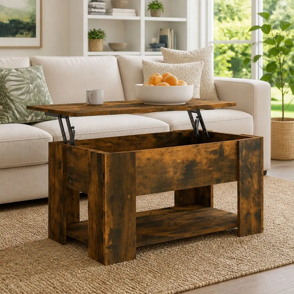 Lift-Top Coffee Table with Ample Storage