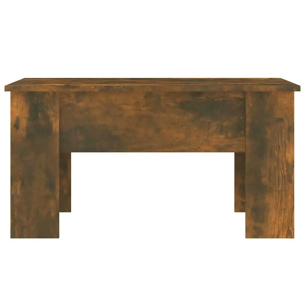 Coffee Table Lift Top Storage Compartment 79 x 49 x 41 cm Smoked Oak Brown