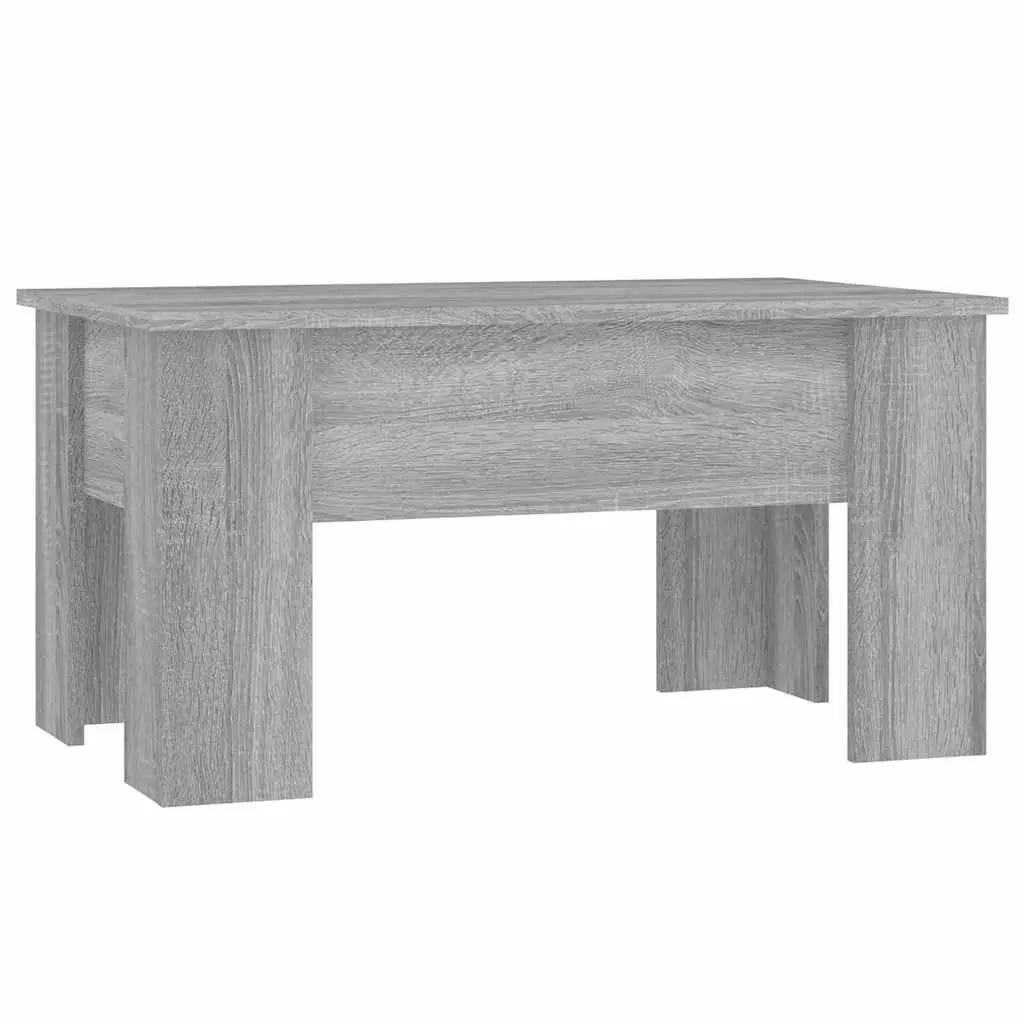 Grey Coffee Table with Lift-Top Convenience