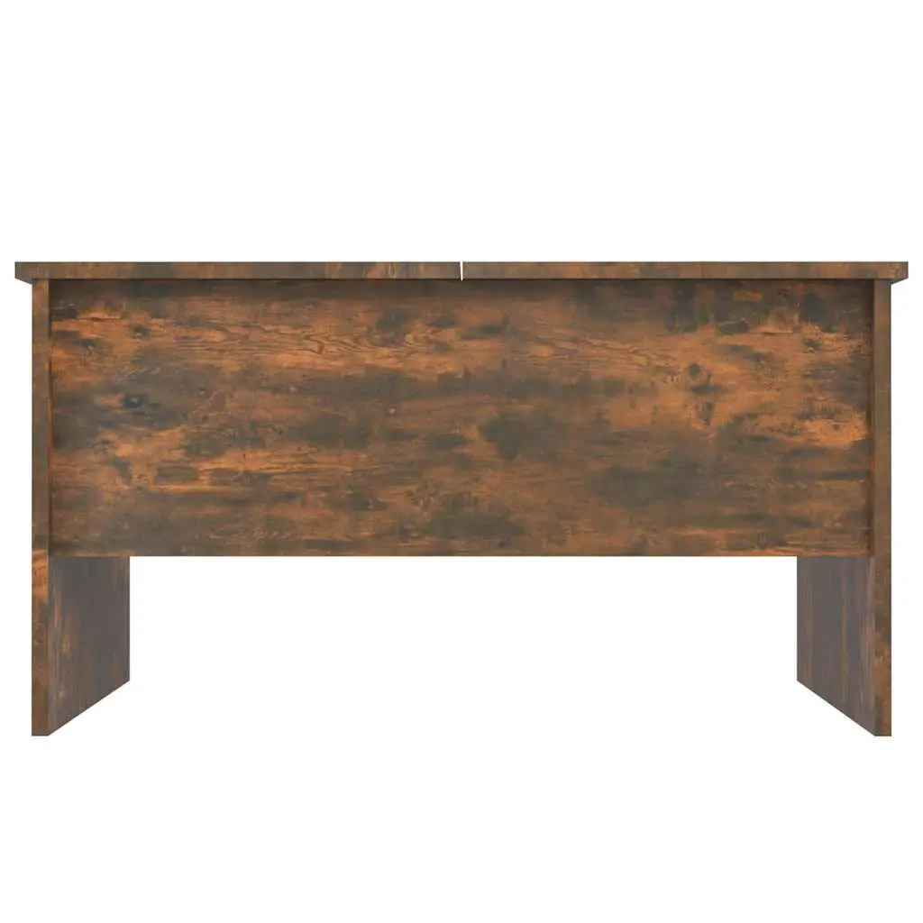 Coffee Table with Lift-Top Storage Compartments Engineered Wood Brown Furniture