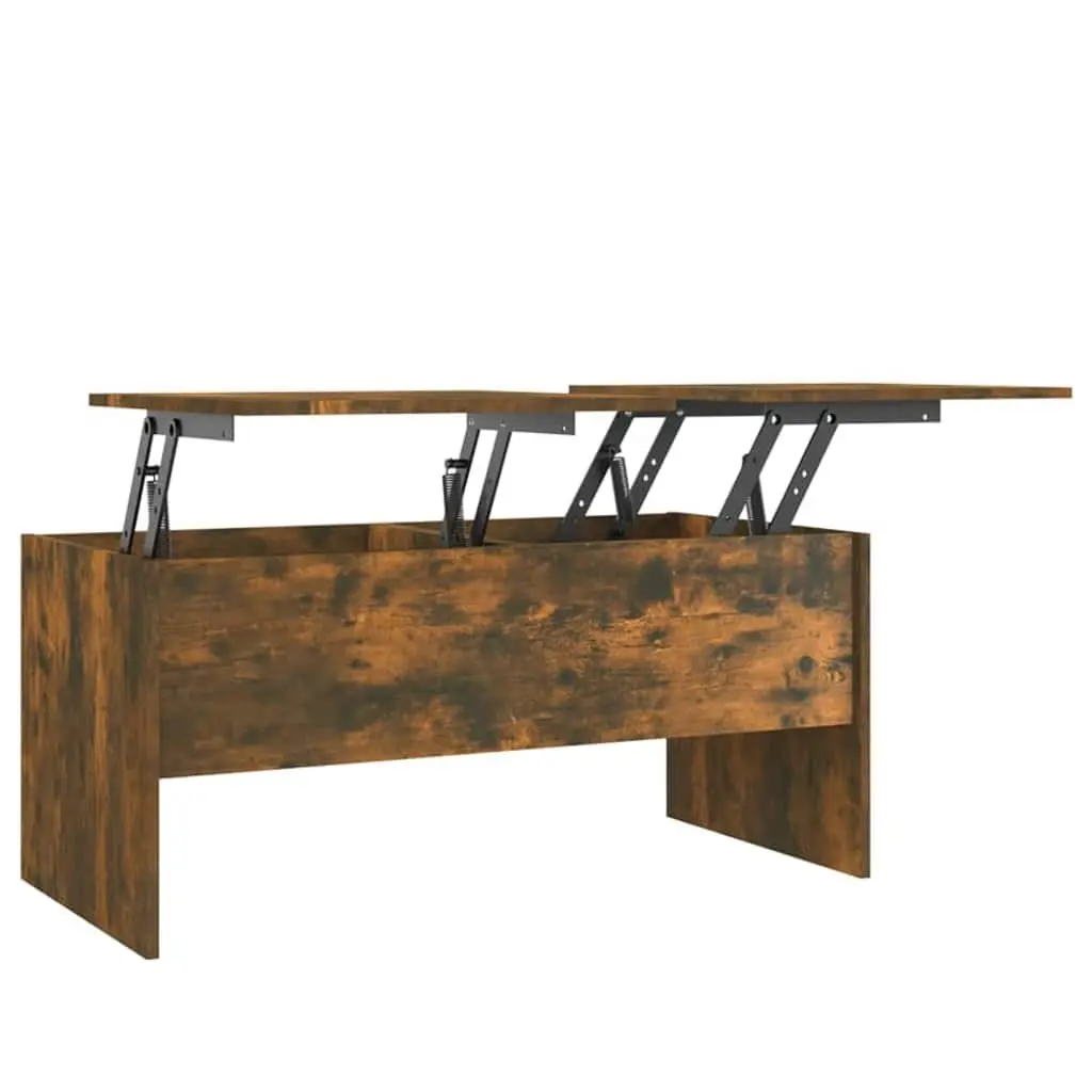 Coffee Table Lift-Top Storage Compartments Modern 102 x 50.5 x 46.5 cm Brown