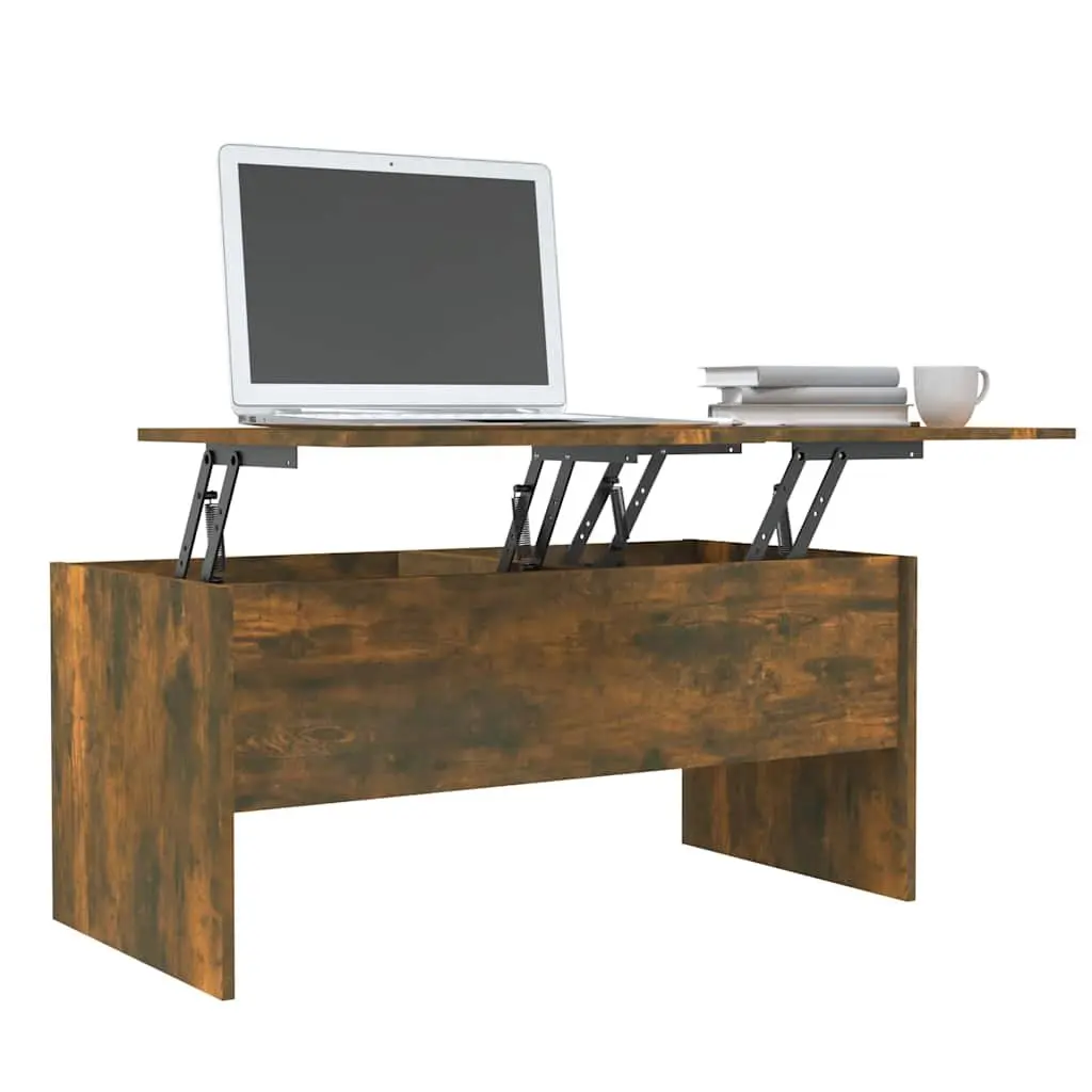 Coffee Table Lift-Top Storage Compartments Modern 102 x 50.5 x 46.5 cm Brown