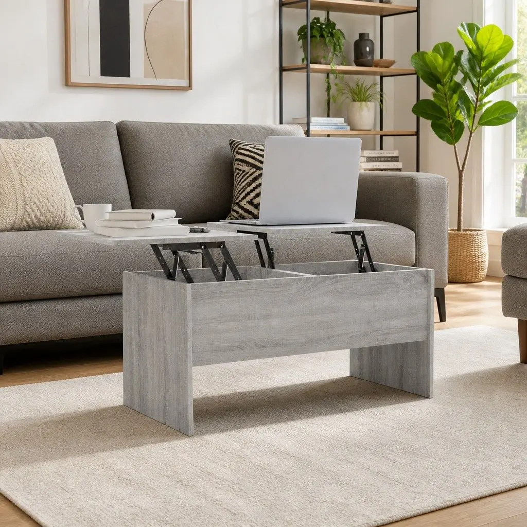 Grey Sonoma Coffee Table with Ample Storage