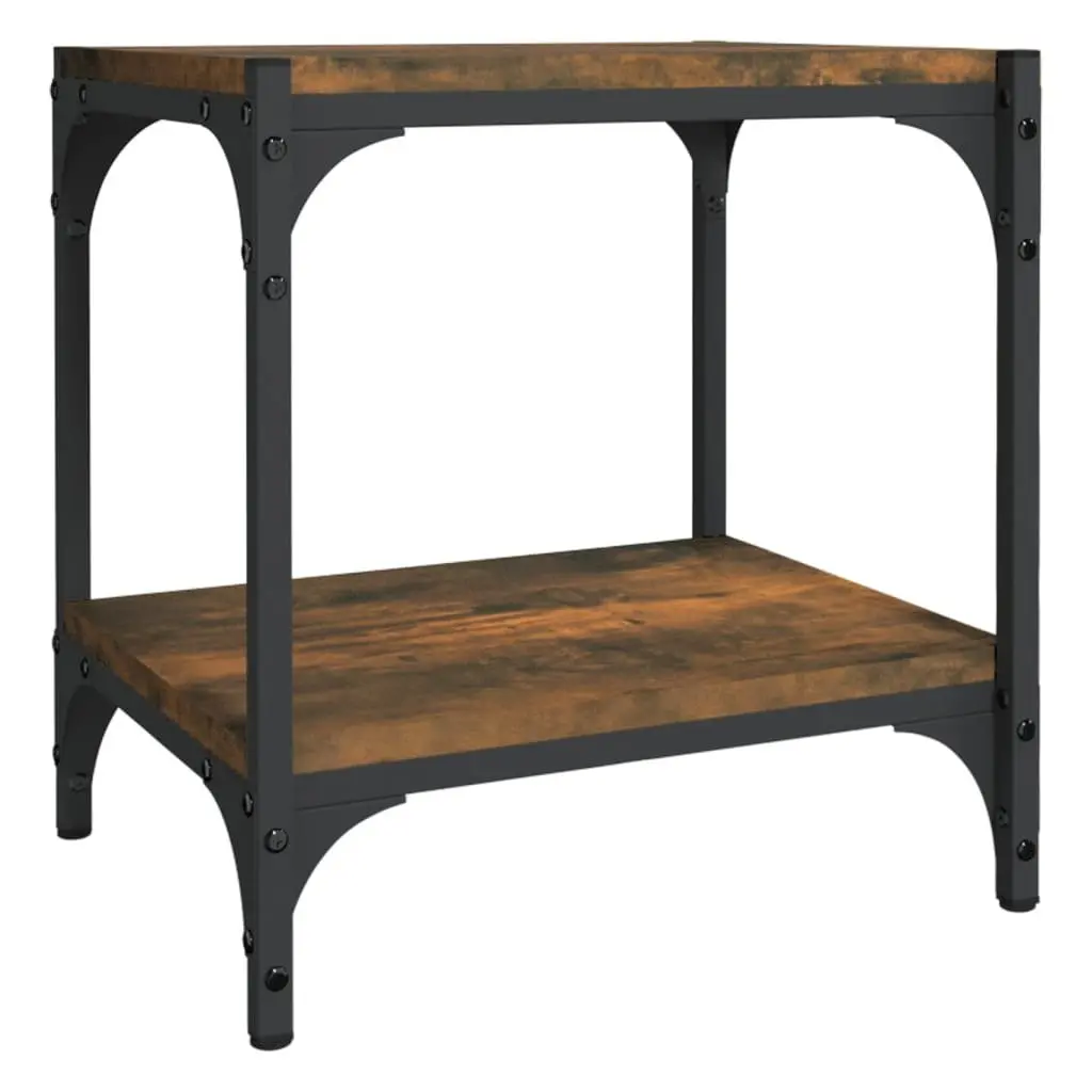 TV Cabinet Living Room Storage Unit 40 x 33 x 41 cm Brown Industrial Style