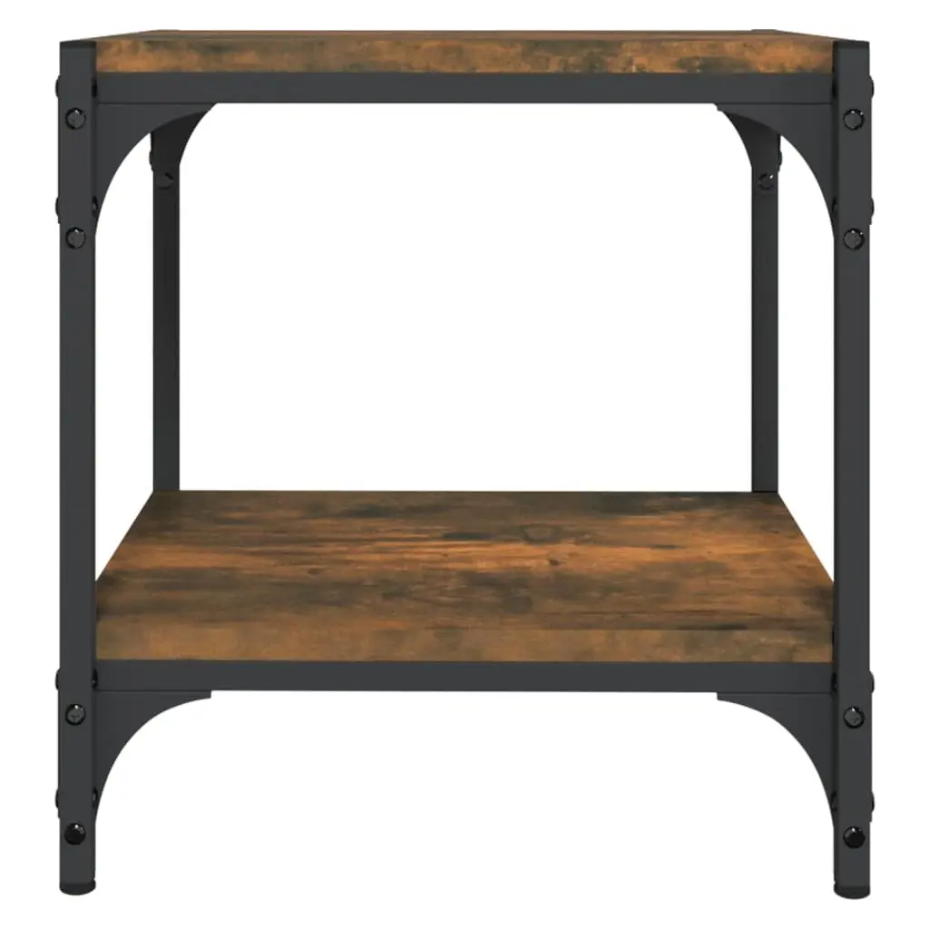 TV Cabinet Living Room Storage Unit 40 x 33 x 41 cm Brown Industrial Style