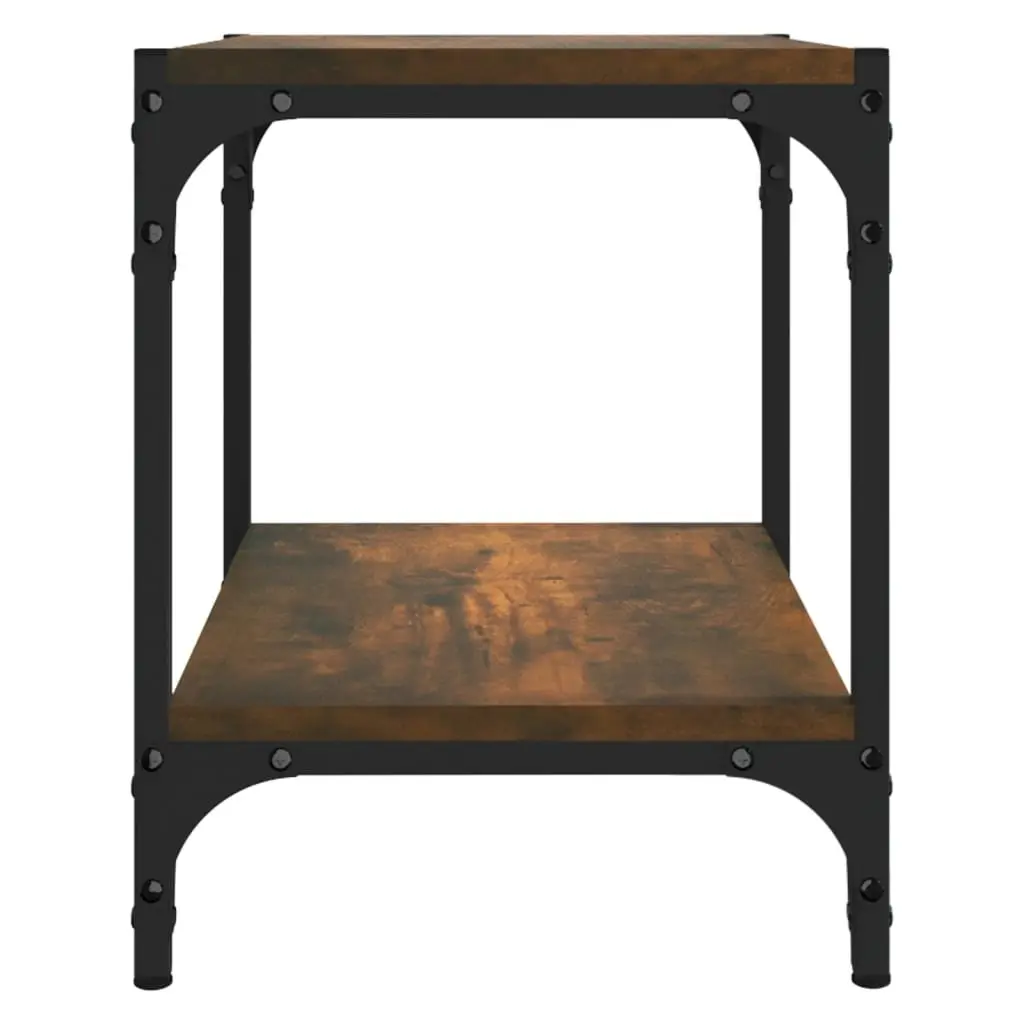 TV Cabinet Living Room Storage Unit 40 x 33 x 41 cm Brown Industrial Style