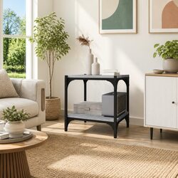 Reliable Grey Sonoma TV Cabinet with Practical Storage