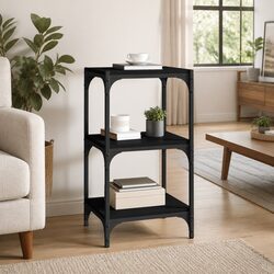Reliable Black Book Cabinet with Practical Storage Solution