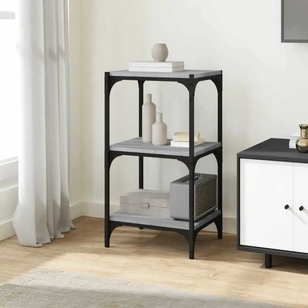 Grey Sonoma Book Cabinet with 3 Shelves