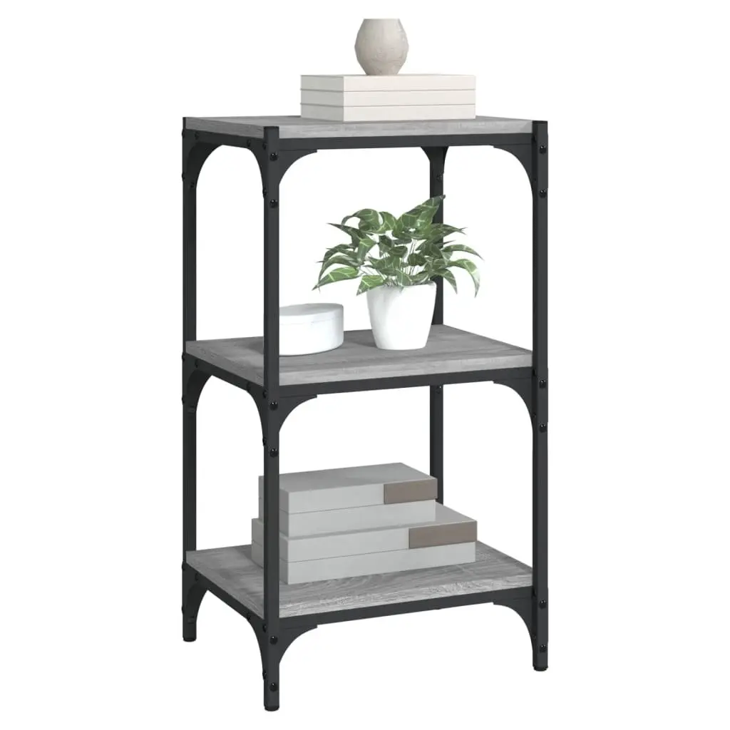 Grey Sonoma Book Cabinet with 3 Shelves