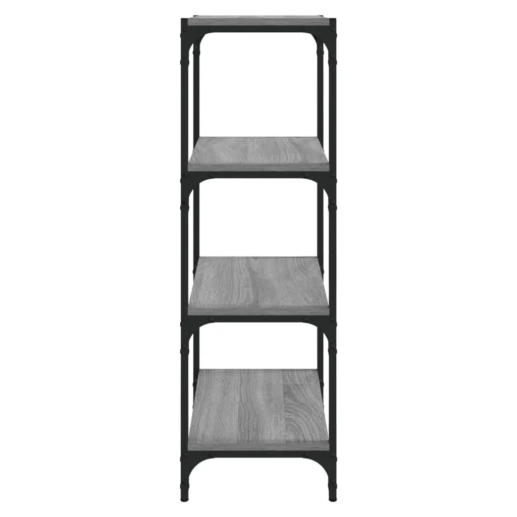 Grey Book Cabinet with 4 Shelves