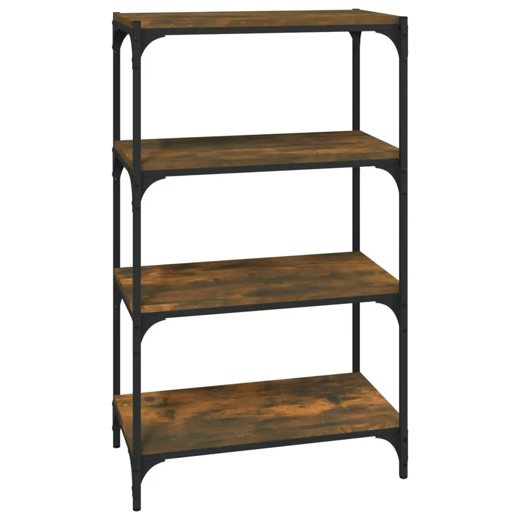 4-Shelf Book Cabinet with Durable Build