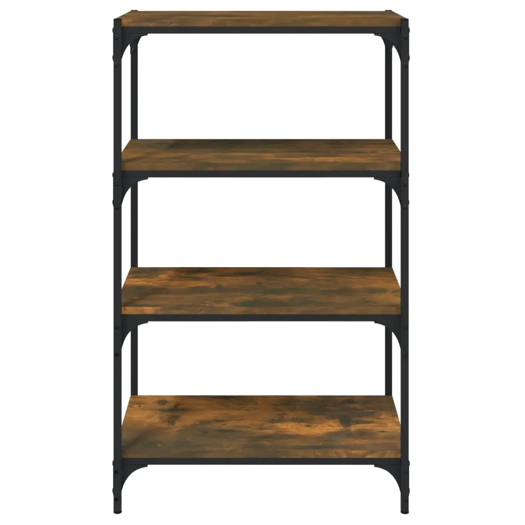 4-Shelf Book Cabinet with Durable Build