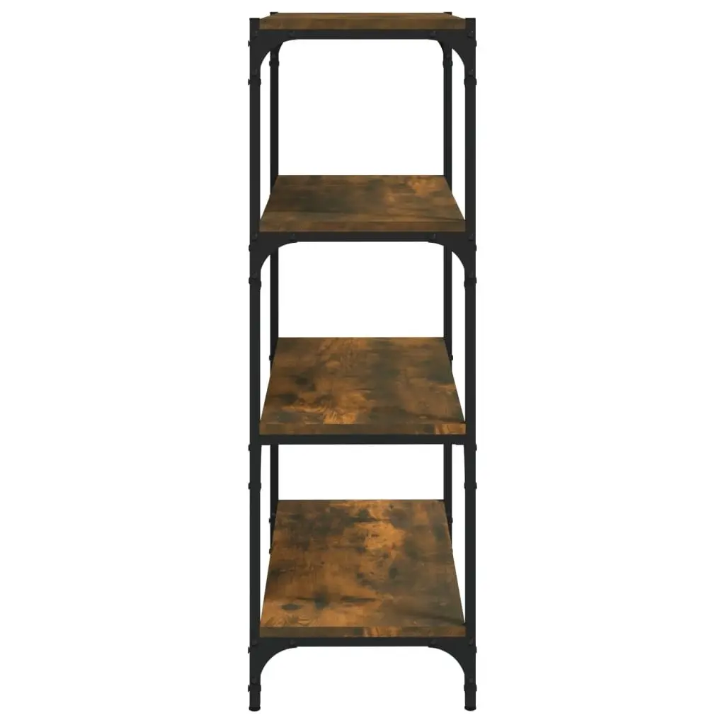 4-Shelf Book Cabinet with Durable Build