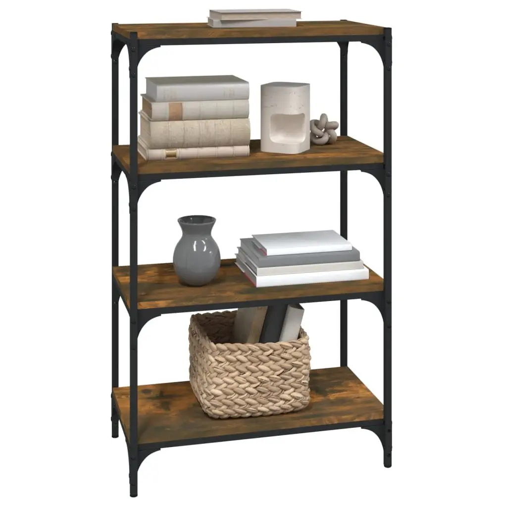 4-Shelf Book Cabinet with Durable Build