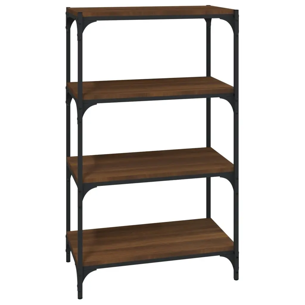 Brown Oak Book Cabinet