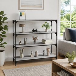 Value-Driven Grey Sonoma Book Cabinet with 4 Shelves