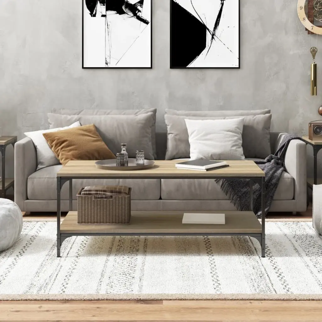 Coffee Table Living Room Storage 100x50x40 cm Brown