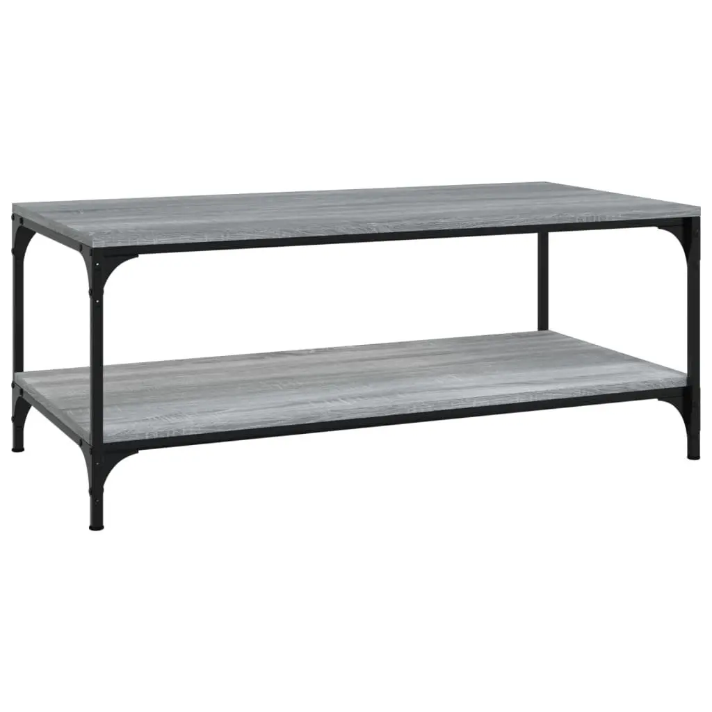 Coffee Table Grey Sonoma 100x50x40 cm Living Room Storage Accent Side Table