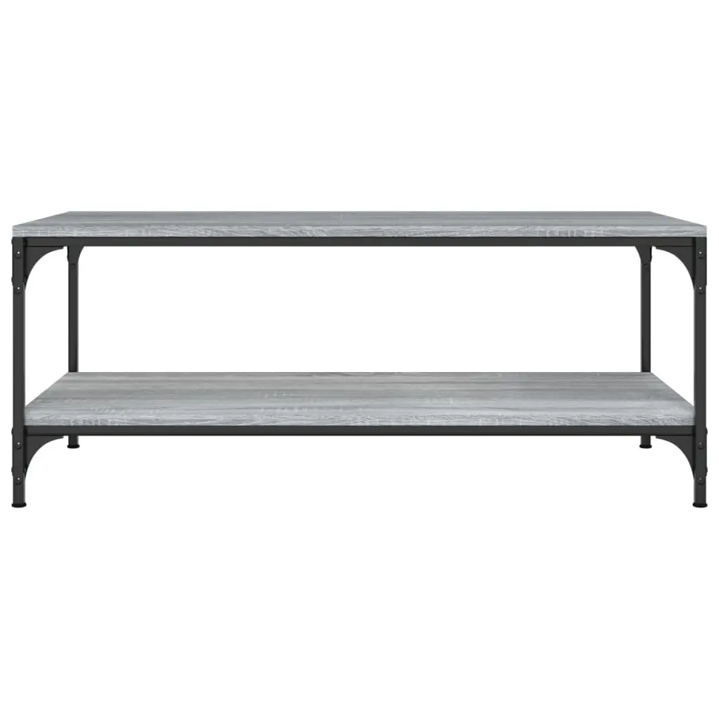 Coffee Table Grey Sonoma 80x50x40 cm Living Room Furniture Storage Accent Table