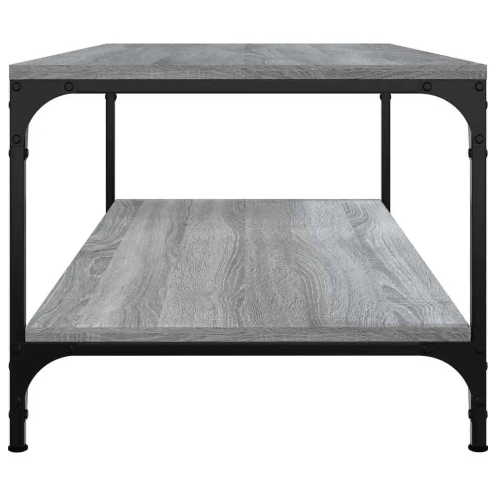 Coffee Table Grey Sonoma 80x50x40 cm Living Room Furniture Storage Accent Table