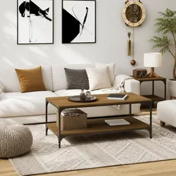 Brown Oak Coffee Table: Practical, Sturdy and Reliable