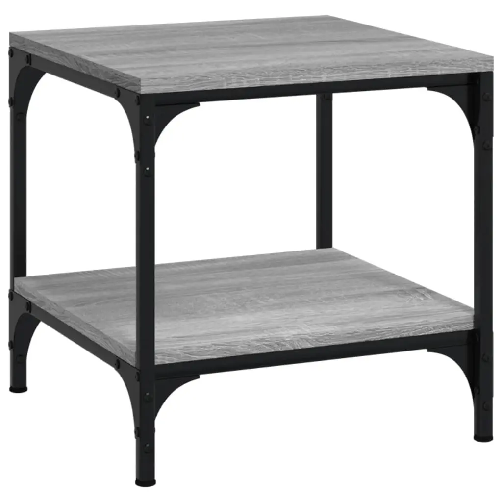 Coffee Table Grey Sonoma 50x50x40 cm Living Room Accent Storage Furniture
