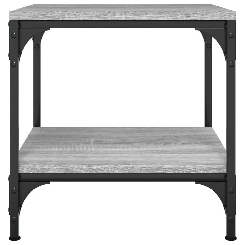 Coffee Table Grey Sonoma 50x50x40 cm Living Room Accent Storage Furniture