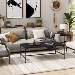 Reliable Black Coffee Table 100x50x35 cm with Great Value