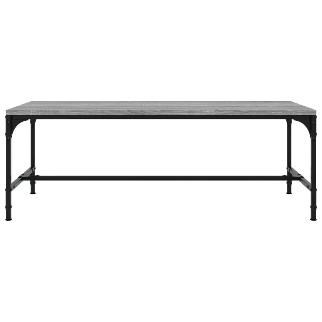 Industrial Coffee Table Grey Sonoma 100x50x35cm Living Room Accent Furniture
