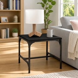 Value-Driven Black Coffee Table with Adjustable Legs