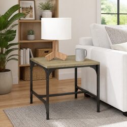 Warm Brown Coffee Table with Strong Steel Frame