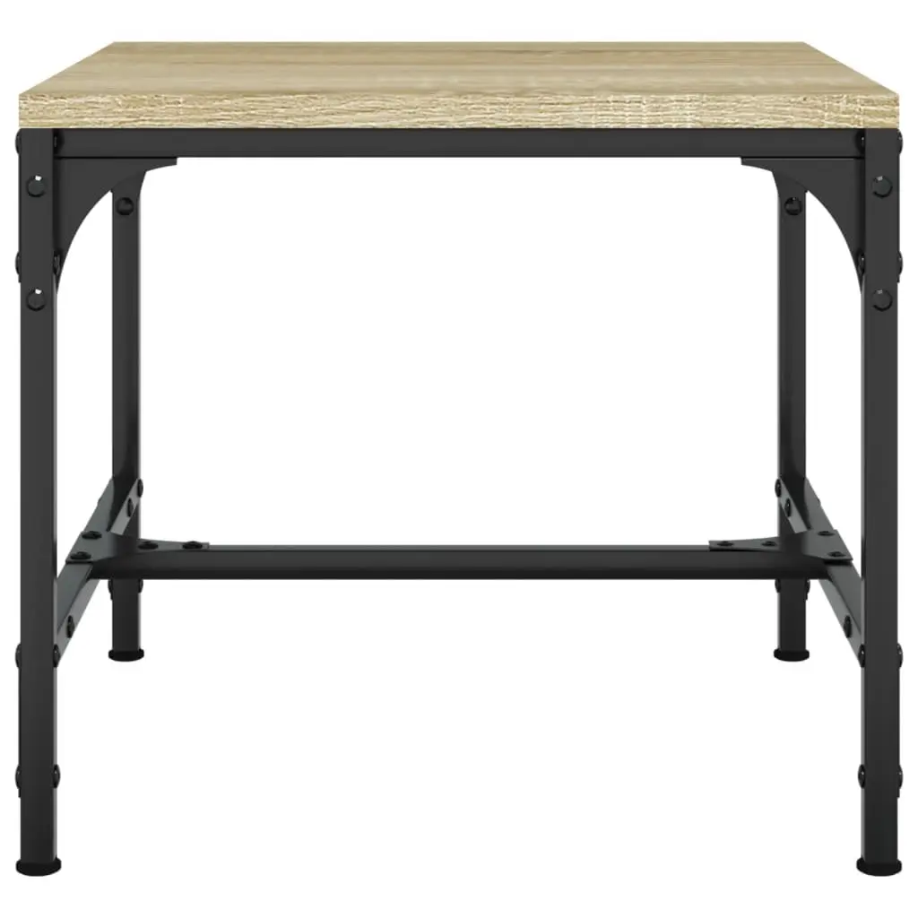 Side Tables Industrial Accent Furniture Brown 40x40x35 cm 2 pcs